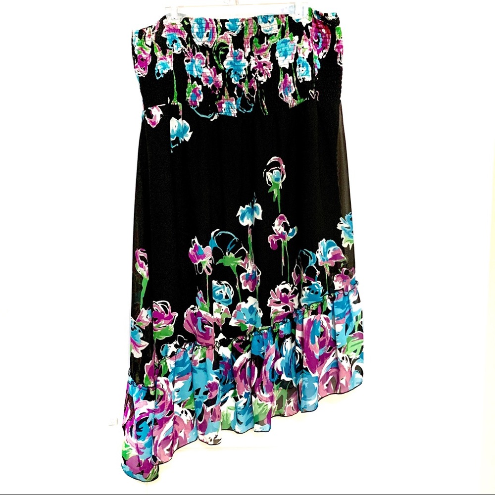 Lane Bryant Floral Asymmetrical Skirt/Dress-18/20
